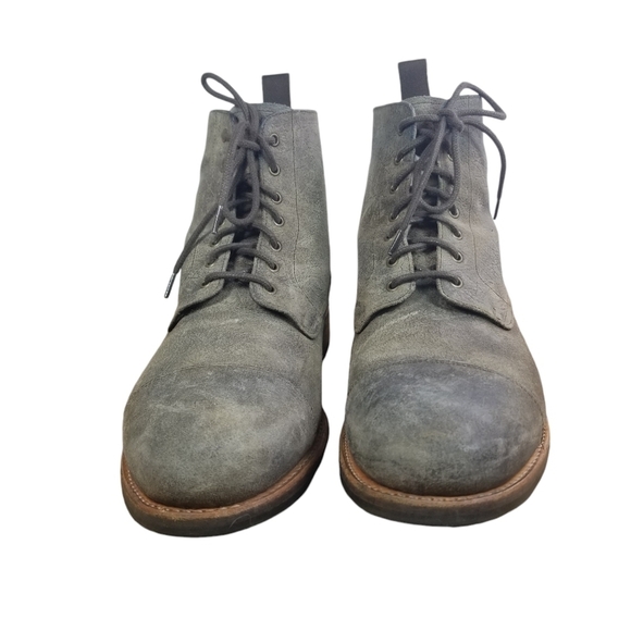 Taft The Dragon textured leather cap toe combat ankle boots main image 4